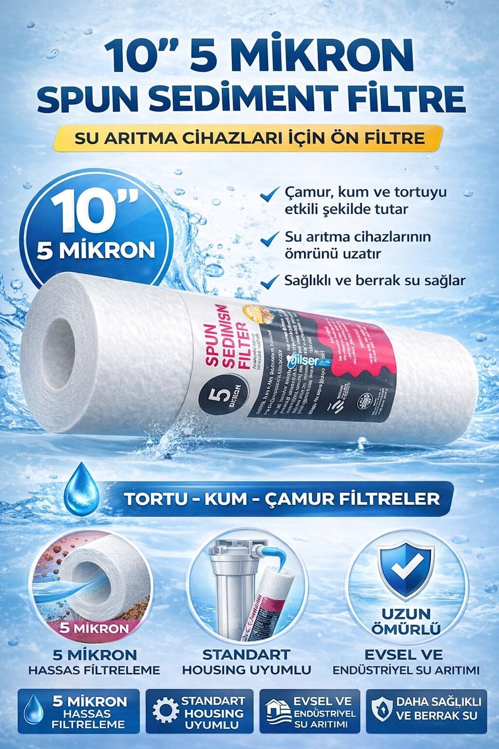 10'' Spun Filtre