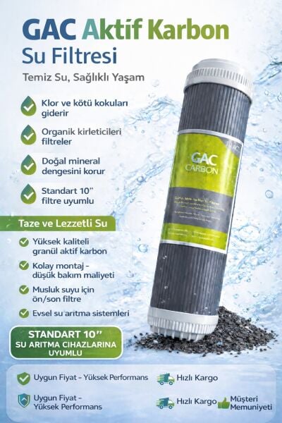 10'' GAC Karbon Kartuş Filtre