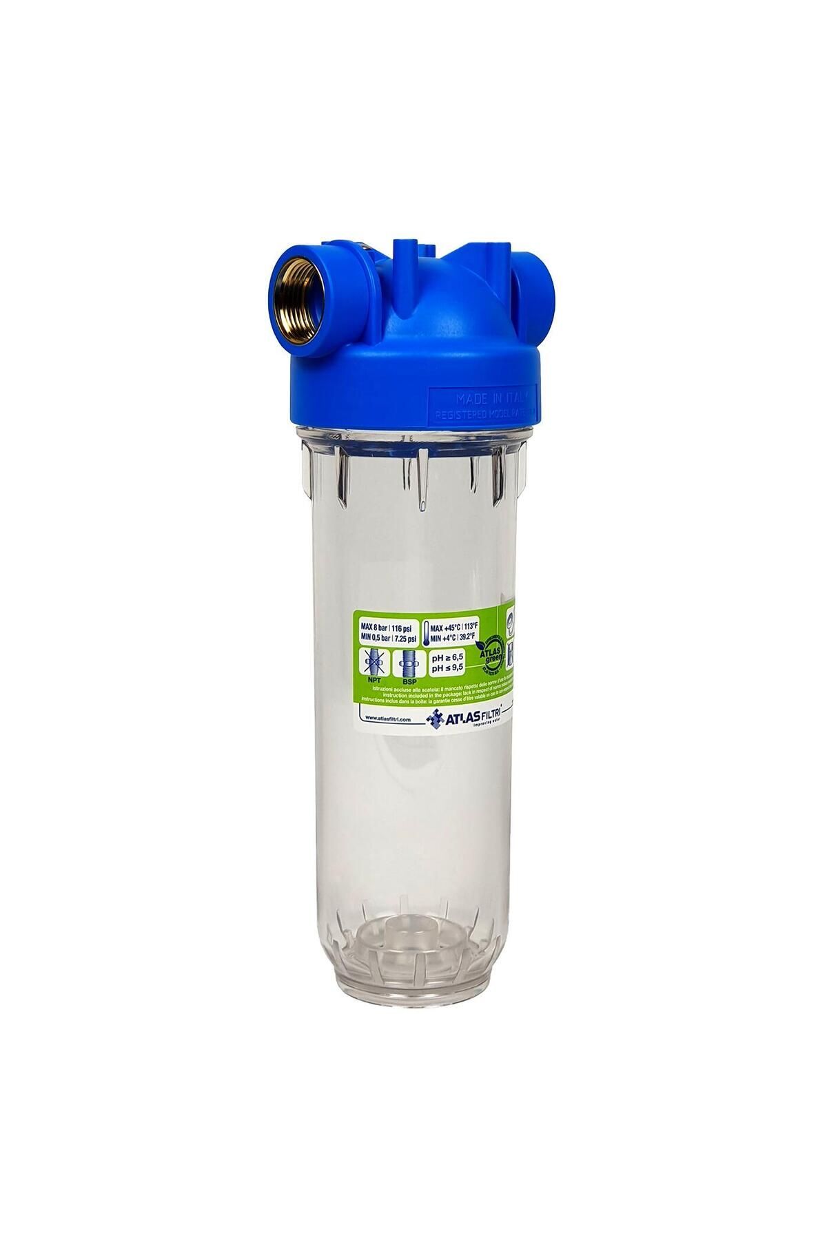 Atlas 10 inch Şeffaf 2 Parça Housing DP 10 MONO 1” OT TS