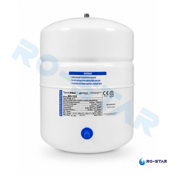 PAE RO-122 2,8 Galon (8-12 Litre) Su Arıtma Depolama Tankı – Yüksek Kapasiteli Basınçlı Tank