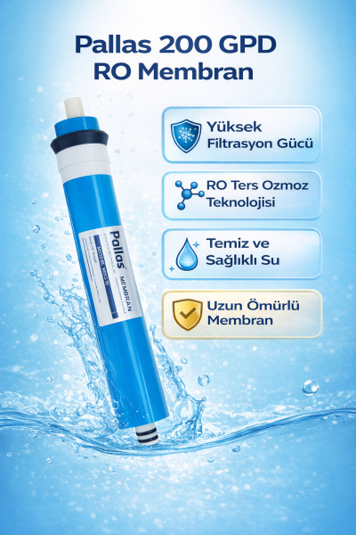 Pallas 200 GPD Yüksek Akış Membran