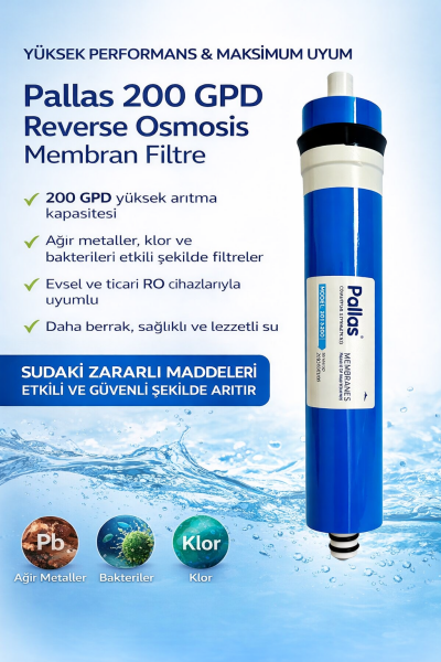 Pallas 200 GPD Yüksek Akış Membran