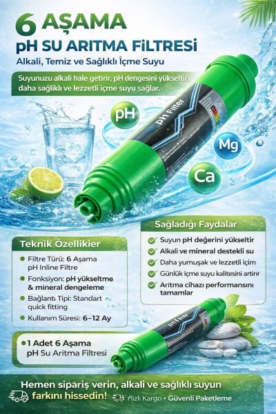 İnline PH Yükseltici Filtre 10''