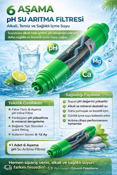 İnline PH Yükseltici Filtre 10''