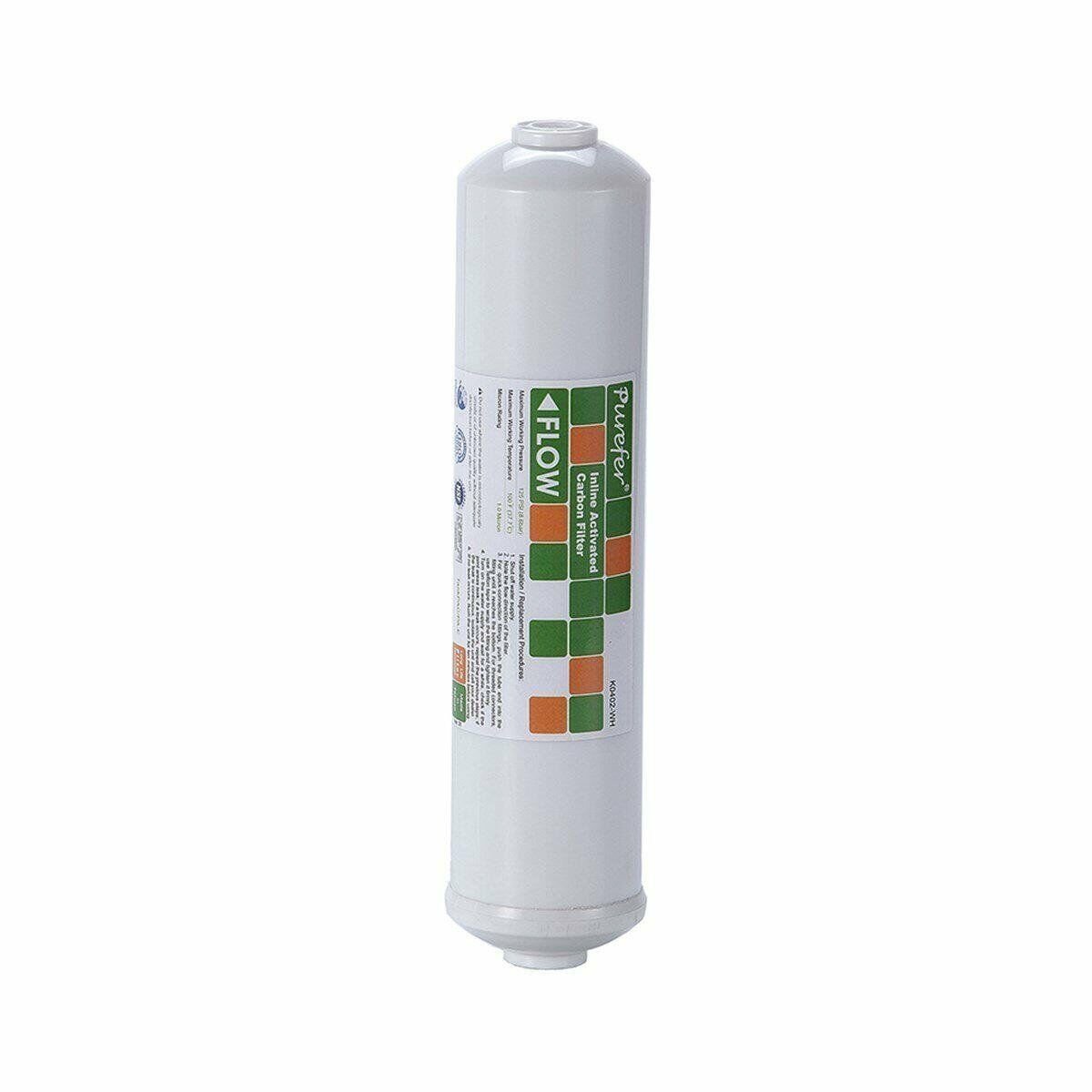 Purefer 12'' Inline Karbon Filtresi NSF sertifikalı K04-BF-WW