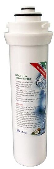 Dijital Su Arıtma Cihazı Uyumlu 2. Aşama GAC Filter Actived Carbon