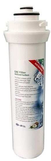 Dijital Su Arıtma Cihazı Uyumlu 2. Aşama GAC Filter Actived Carbon