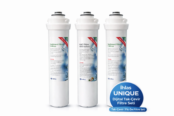 Dijital Su Arıtma Cihazı Uyumlu 3'Lu Set