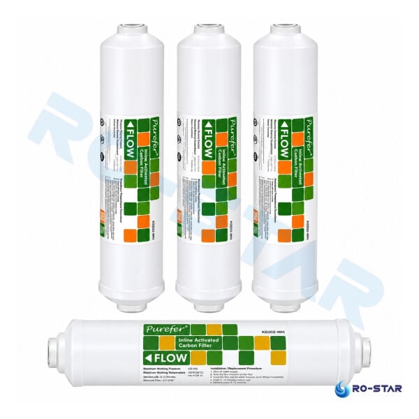 Purefer Taiwan Kapalı Kasa Su Arıtma Inline 5'li Filtre Seti