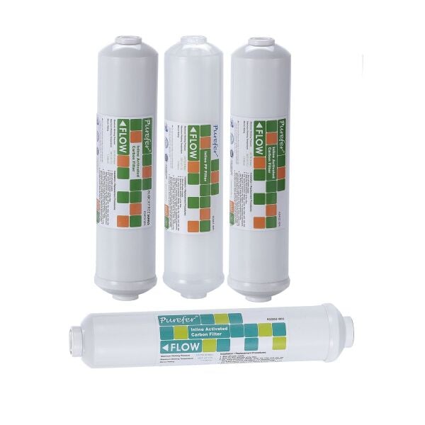 Purefer 12'' Inline 5'li Filtre Seti NSF sertifikalı
