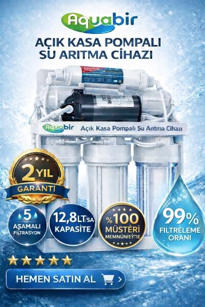 10'' Açık Kasa Su Arıtma Sistemi (POMPALI)