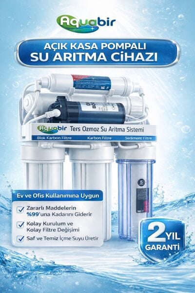 10'' Açık Kasa Su Arıtma Sistemi (POMPALI)