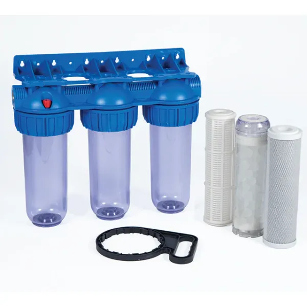 Ortimax 10'' 3'lü Bina-Daire-Villa Giriş Ön Filtrasyon Sistemi