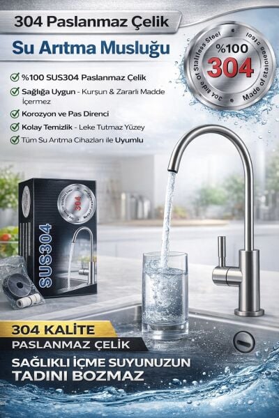 İTHAL 304 PASLANMAZ MUSLUK