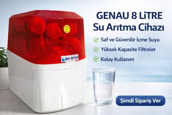 ORTİMAX GENAU RED 8 LİTRE SU ARITMA CİHAZI