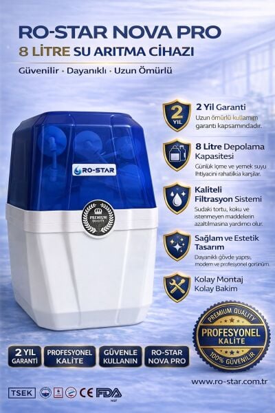 ORTİMAX NOVA BLUE 8 LİTRE SU ARITMA CİHAZI