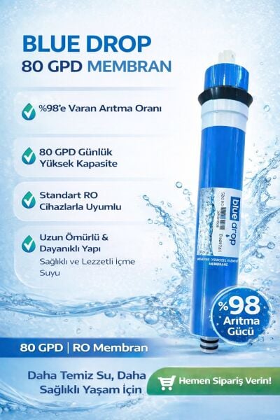 Blue Drop 80 GPD Membran