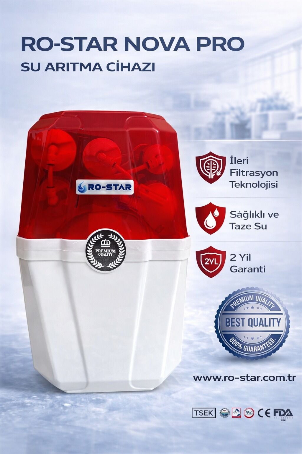 ORTİMAX NOVA RED 8 LİTRE SU ARITMA CİHAZI