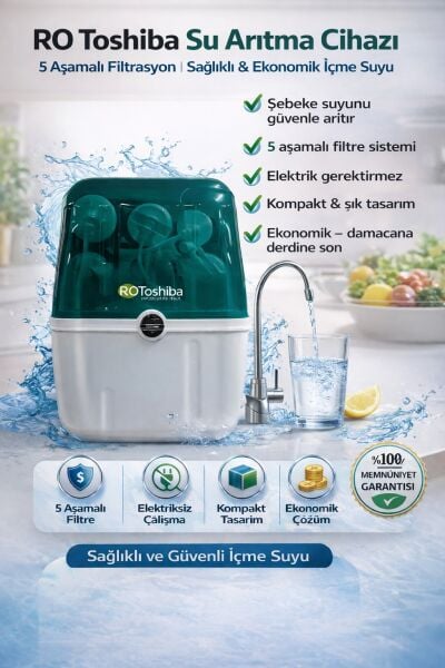 RO-TOSHİBA RANGER SMART 8 LİTRE SU ARITMA CİHAZI
