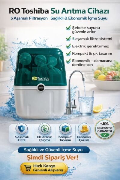 RO-TOSHİBA RANGER SMART 8 LİTRE SU ARITMA CİHAZI