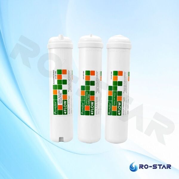 Purefer Taiwan Inline 3'lü Filtre Seti (NSF)