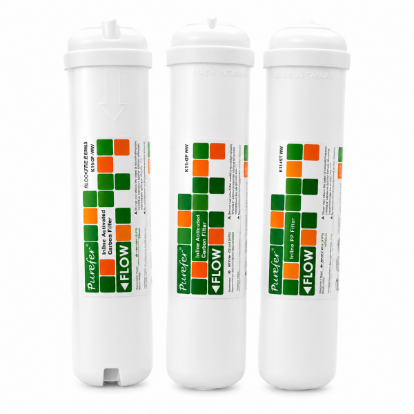 Purefer Taiwan Inline 3'lü Filtre Seti (NSF)
