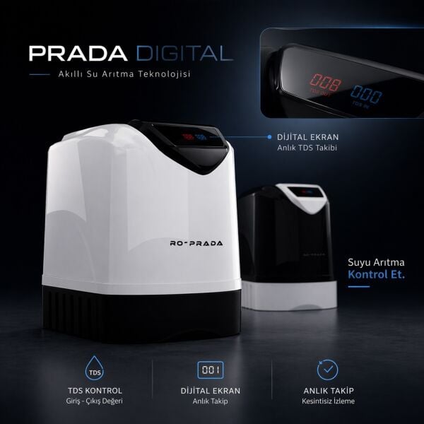 PRADA DIJITAL 8 LİTRE SU ARITMA CİHAZI