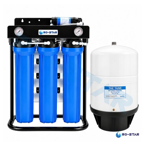 RO-STAR 20'' 300 GPD Cafe & Çay Ocağı Tanklı Su Arıtma Cihazı ( Günlük 1.000 litre )