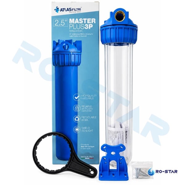 ATLAS 3P 20'' BOŞ TEKLİ HAUSING FİLTRE KABI ( 1'' GİRİŞ-ÇIKIŞ)