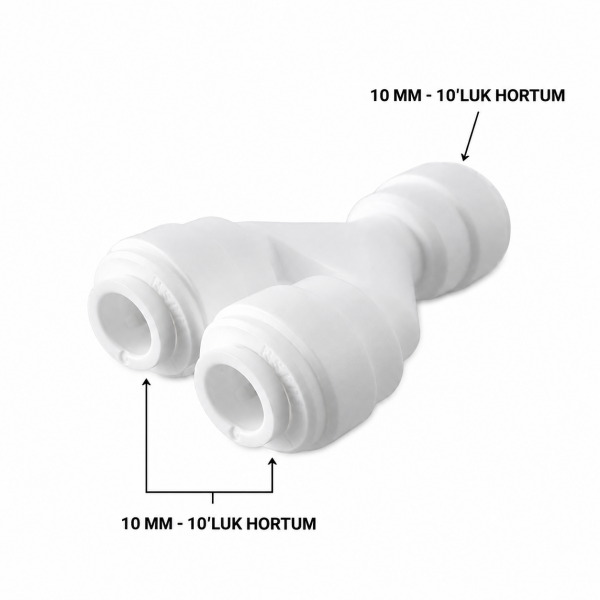Su Arıtma Cihazı Quick Hortum Dağıtıcı Ye ( 10'luk Giriş-10'luk Çift Çıkış )