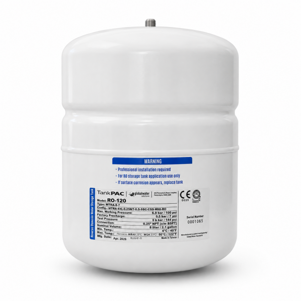 PAE RO-120 2,1 Galon (5-8 Litre) Su Arıtma Depolama Tankı – Yüksek Kapasiteli Basınçlı Tank