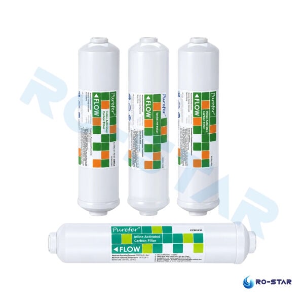 Purefer İnline 4'lü Su Arıtma Filtre Seti ( İTHAL NSF BELGELİ )