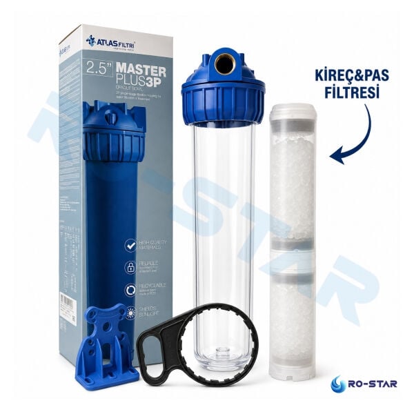 ATLAS 3P 20'' DOLU TEKLİ FİLTRASYON SİSTEMİ (KİREÇ ARITMA ) -3/4'' GİRİŞ&ÇIKIŞ