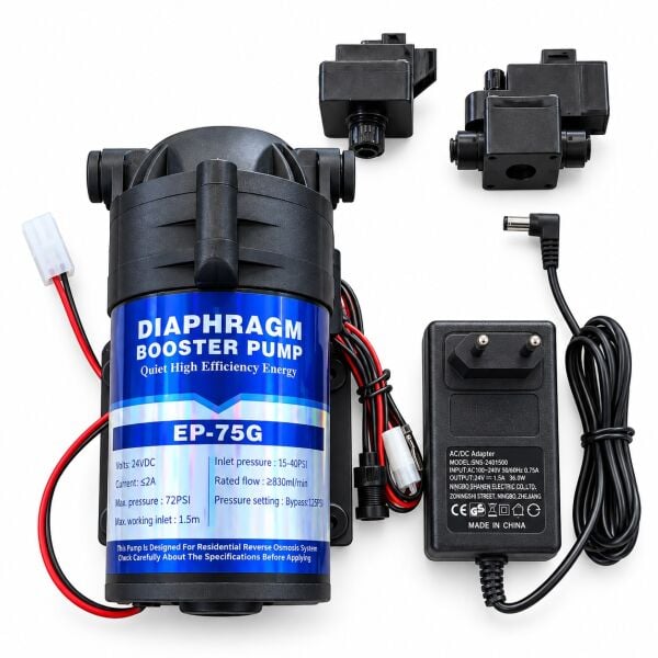 SU ARITMA CİHAZI POMPA TAM TAKIM SET (75 GPD--24V 1.5A)