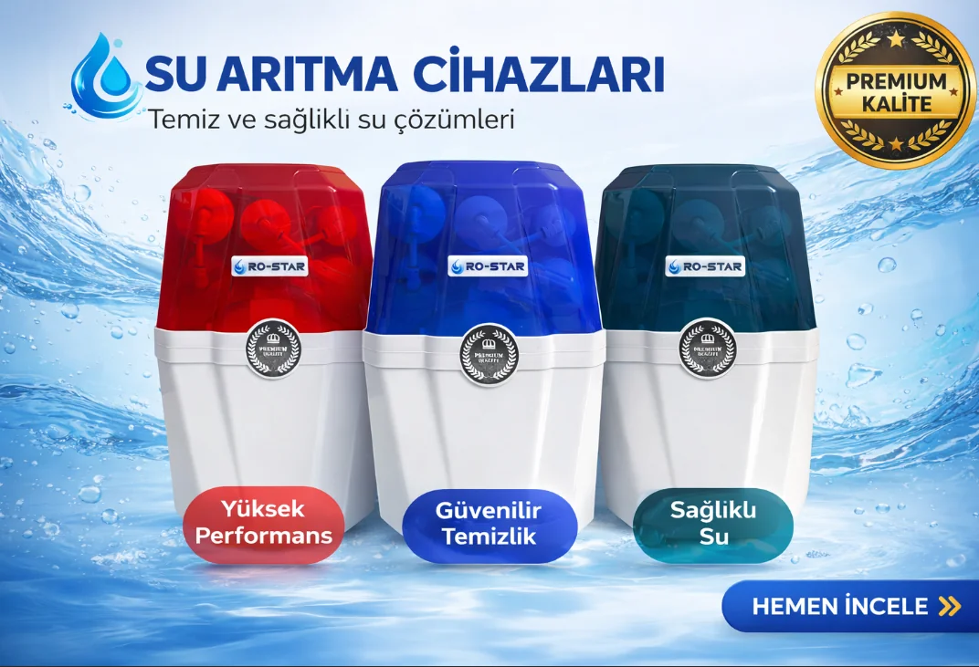 RO-STAR ev tipi su arıtma cihazları premium kaliteli alkali su arıtma sistemleri